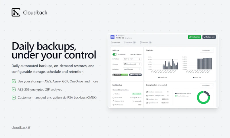 Cloudback for Linear screenshot 2