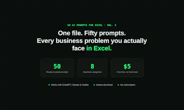 AI Prompts for Excel — Vol. 2 gallery image