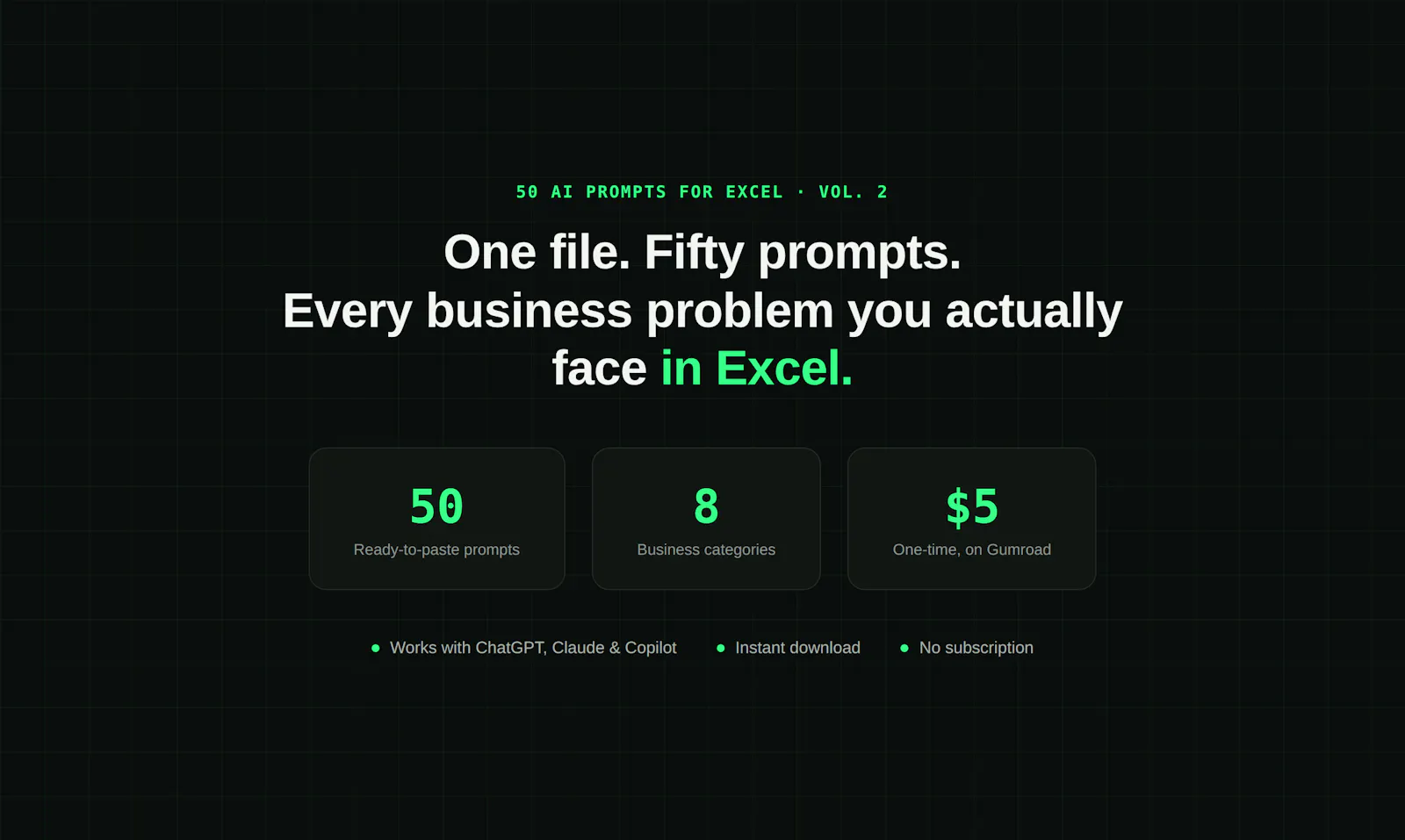 AI Prompts for Excel — Vol. 2 screenshot 4