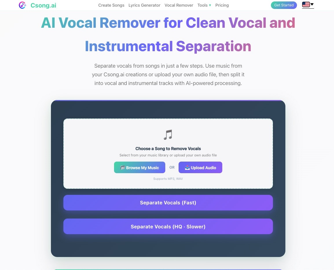 Csong.ai — Create Songs with AI gallery image