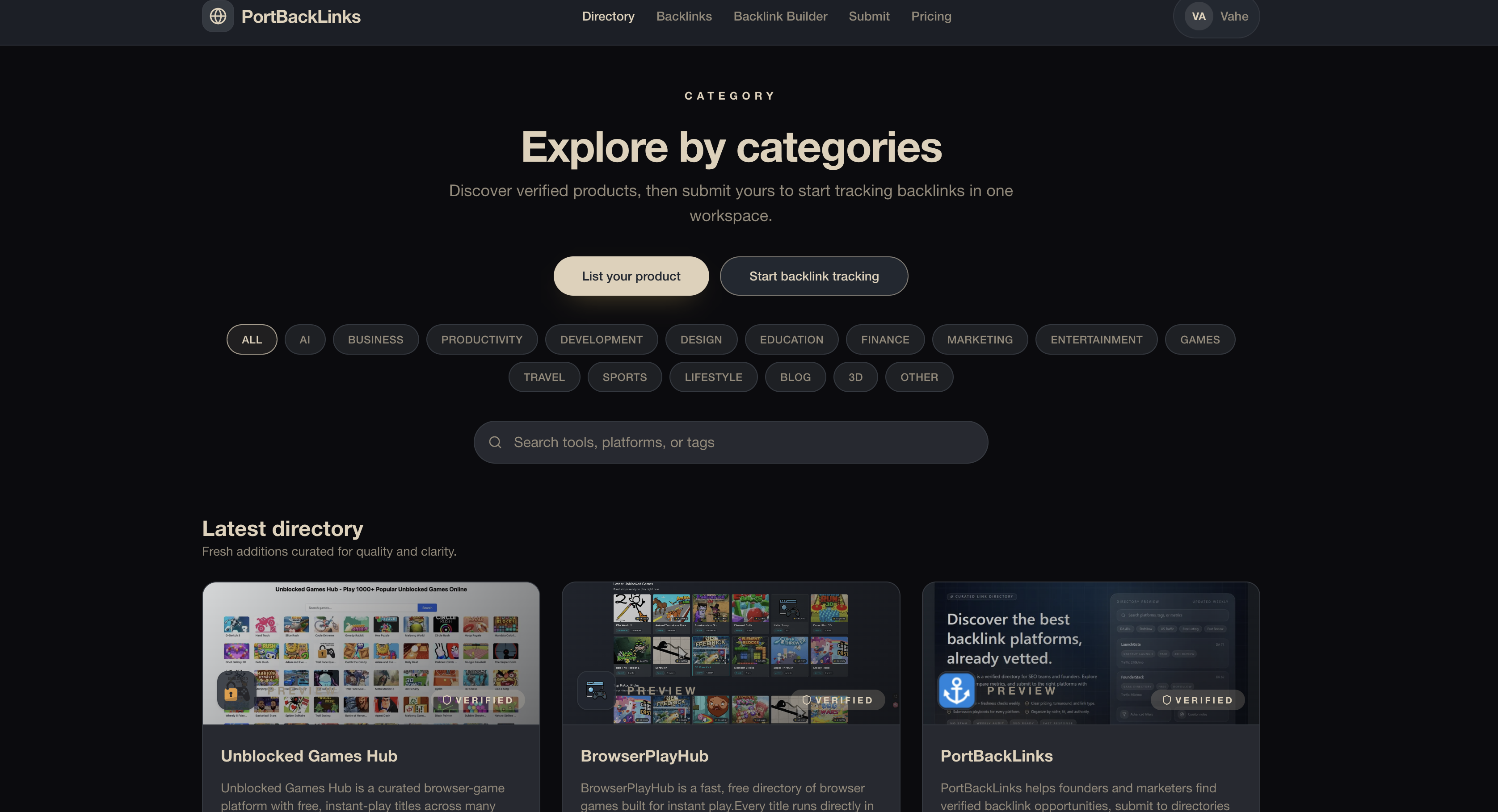 PortBackLinks gallery image