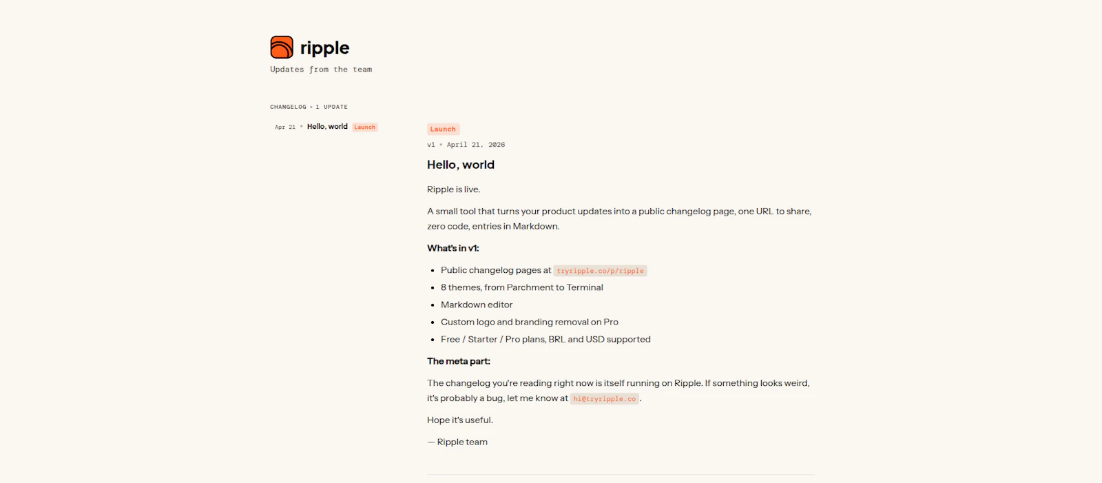Ripple screenshot 1