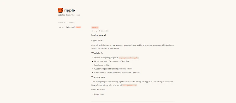 Ripple screenshot 1