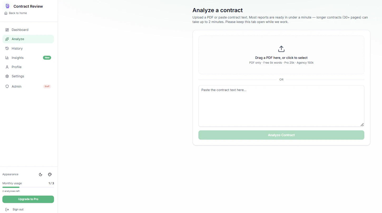 Contract Review 截图 4