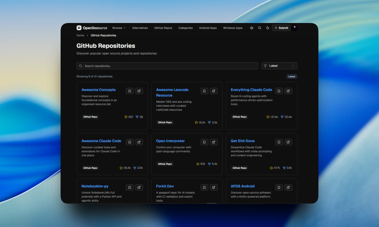 OpenResource screenshot 5