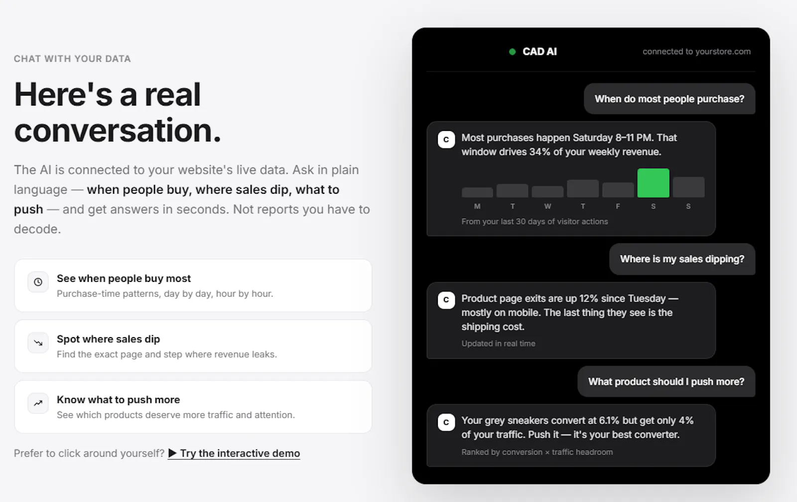 CAD — Customer Action Data screenshot 2
