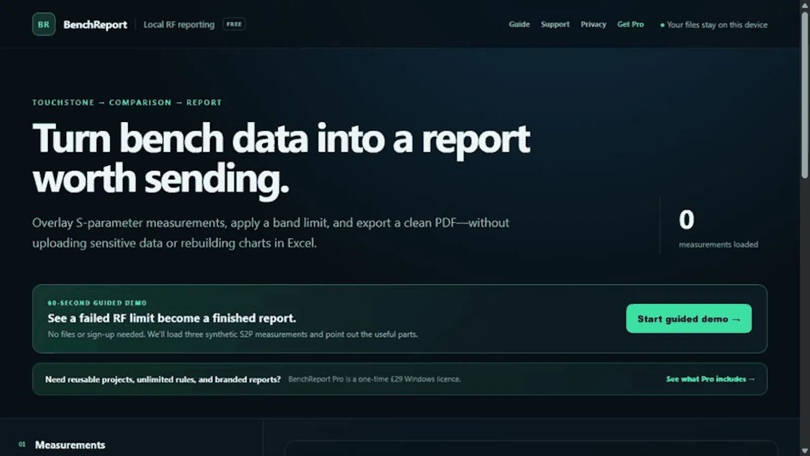 BenchReport screenshot 3