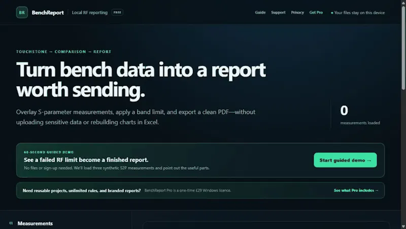 BenchReport screenshot 3