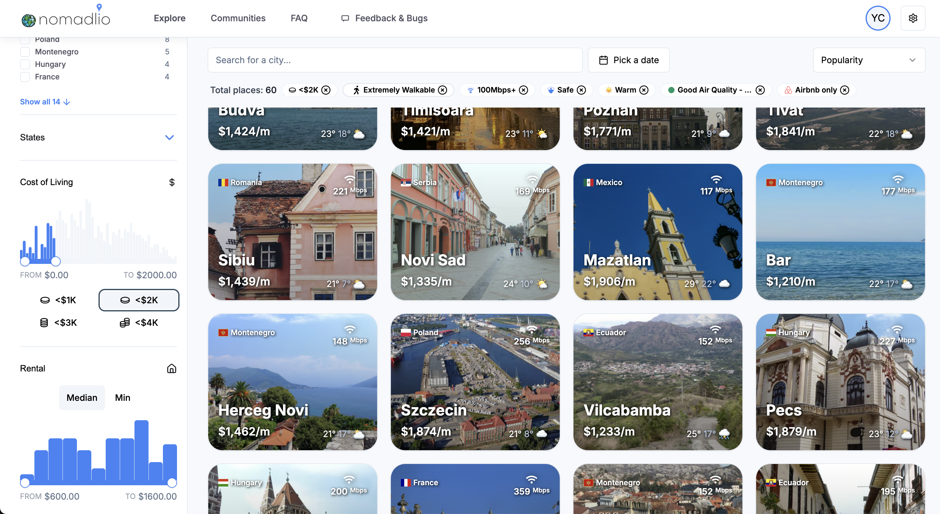 Media Nomadal - Terokai 5,700 destinasi.Berdasarkan harga bermusim sebenar 2