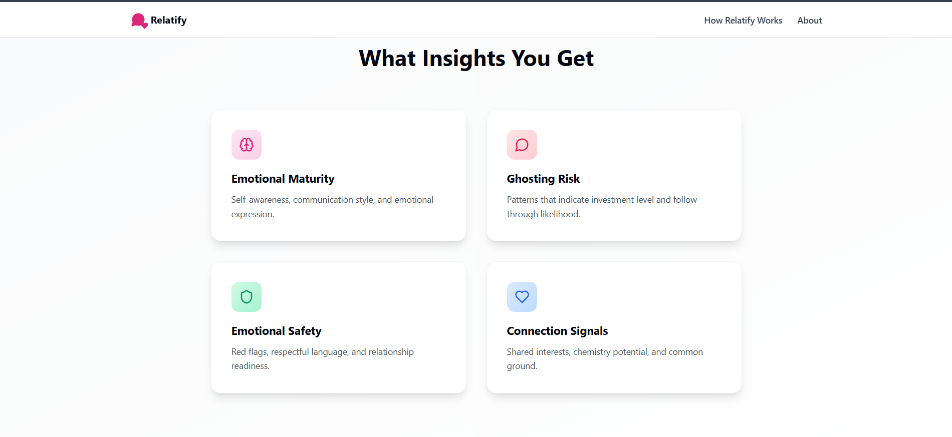 Relatify - Screenshot 3 showing product features and functionality