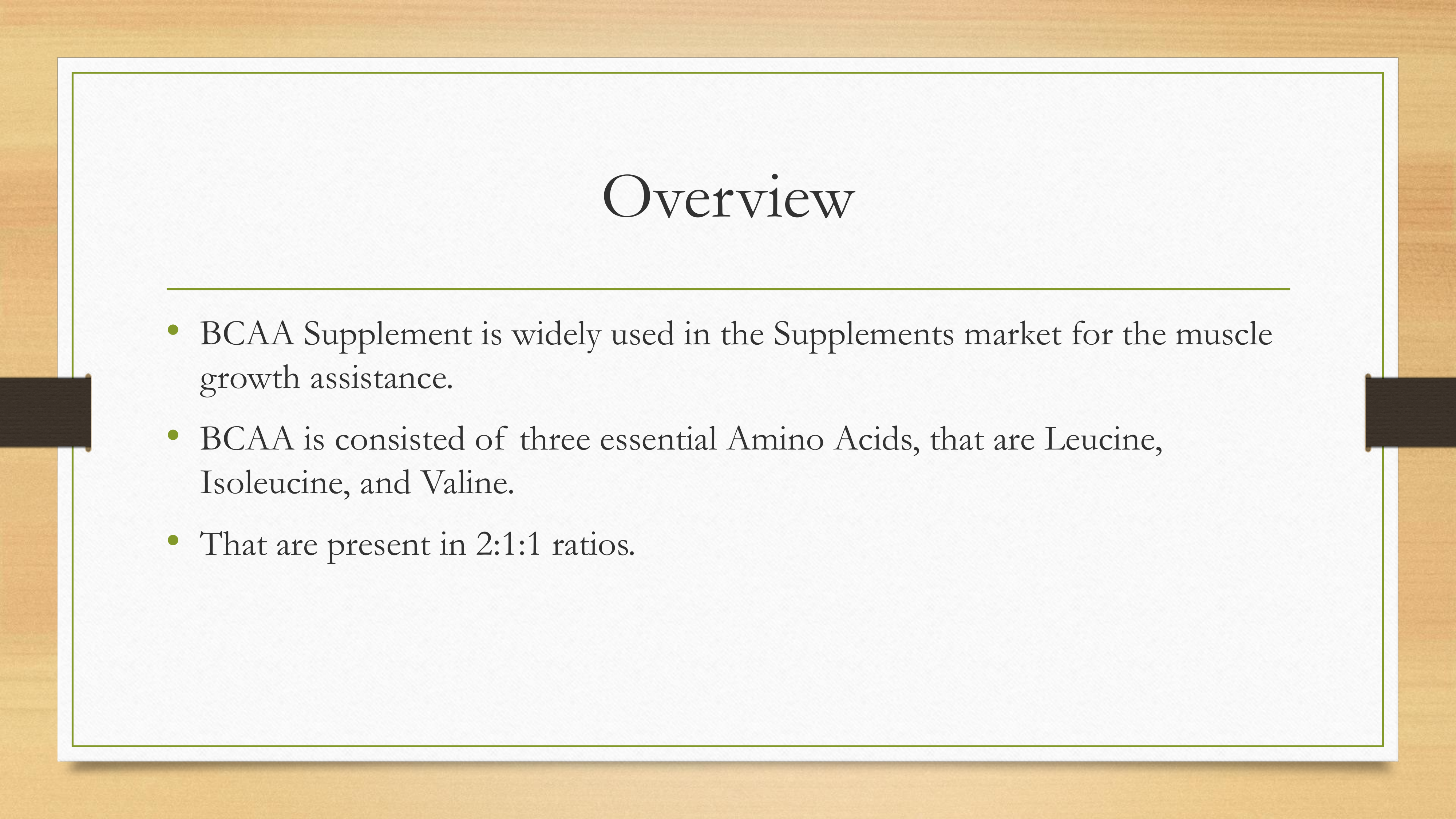 BCAA Need - ppt