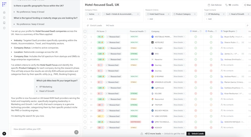 Firmbase: Claude for UK B2B prospecting screenshot 4