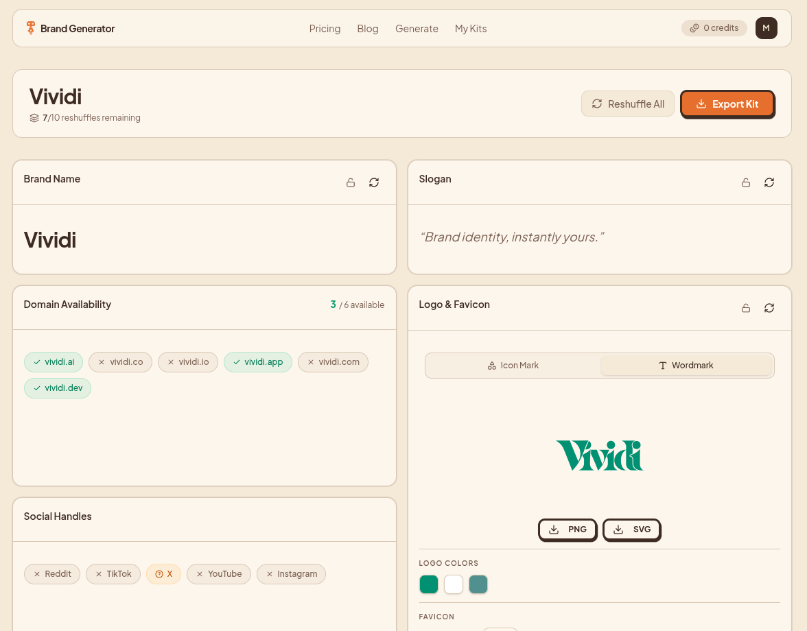 Brand Generator gallery image