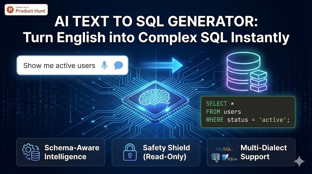 AI Text to SQL Generator API gallery image