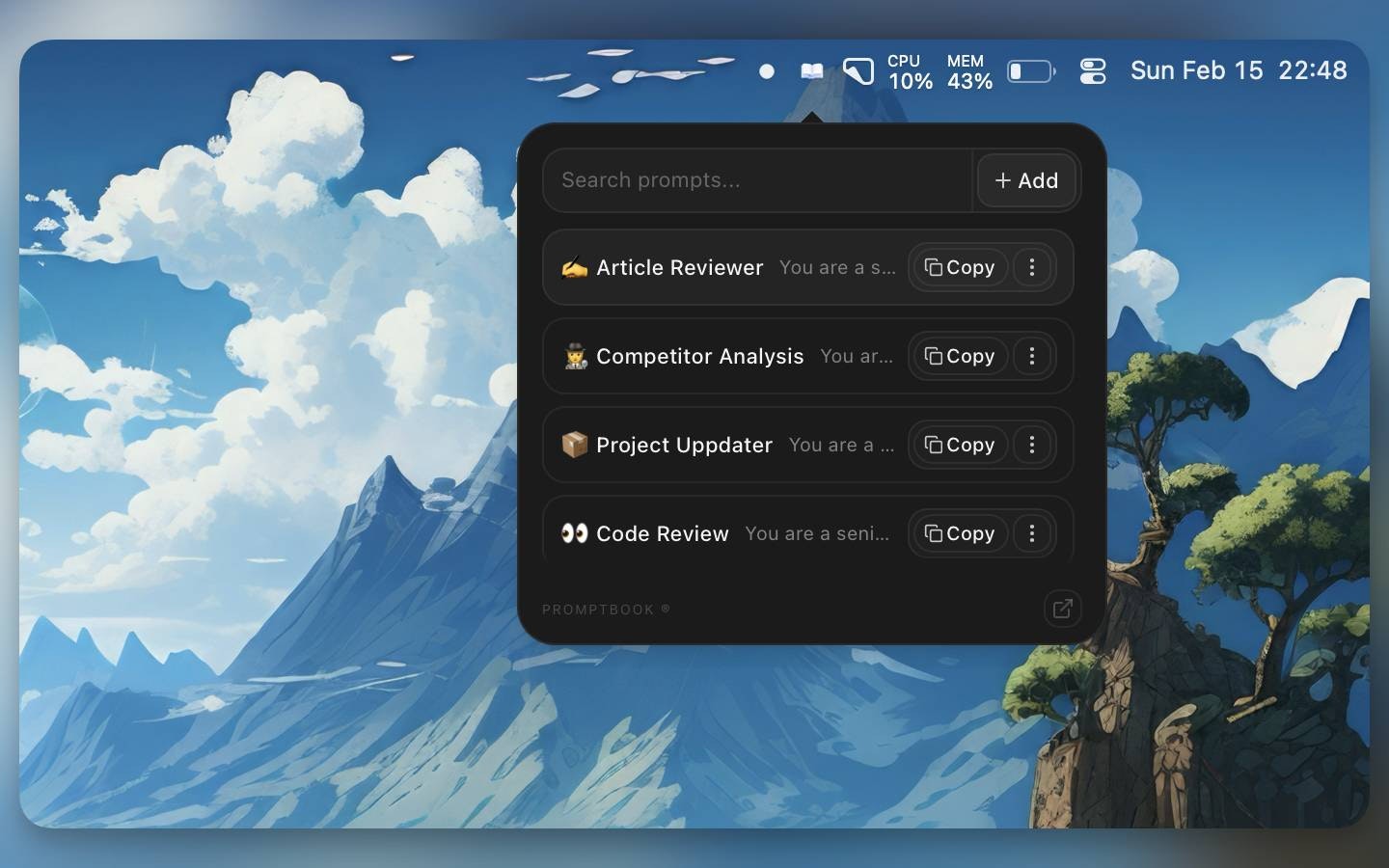 Promptbook ® gallery image