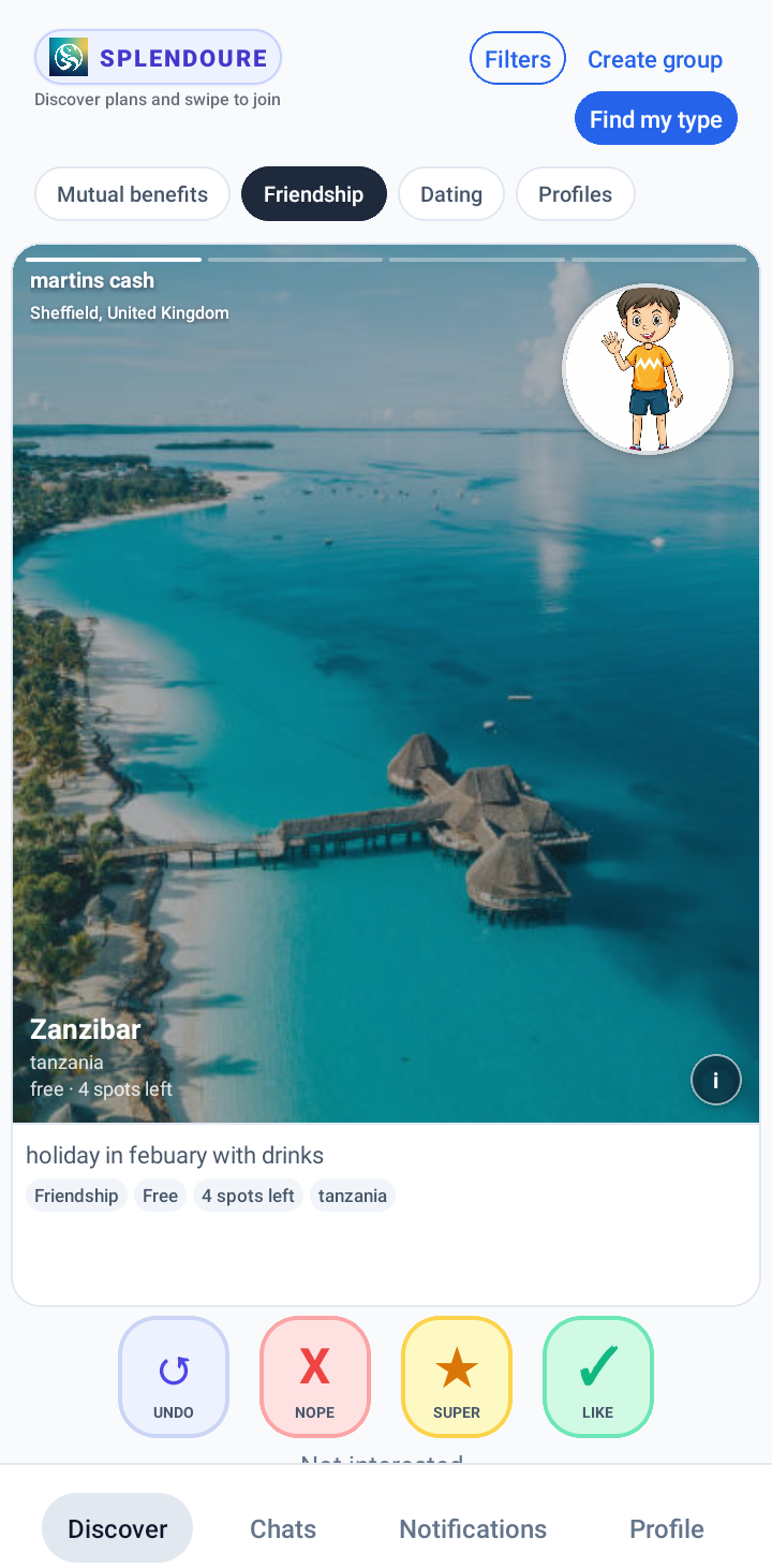 Splendoure Social app gallery image