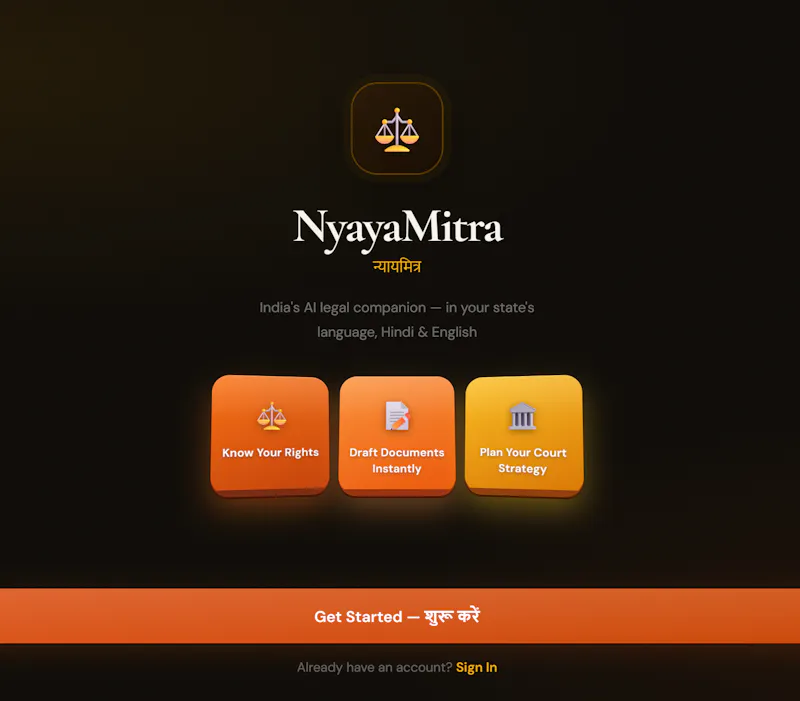 NyayaMitra screenshot 1