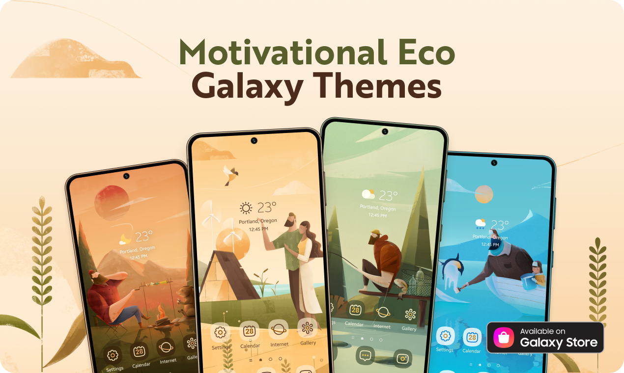 Motivational Eco Galaxy Themes gallery image