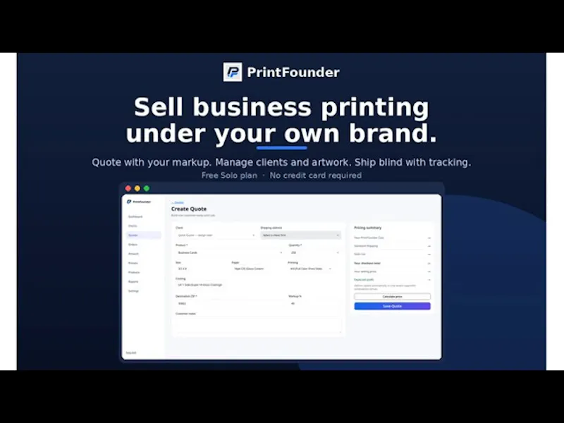 PrintFounder screenshot 1 (video preview)