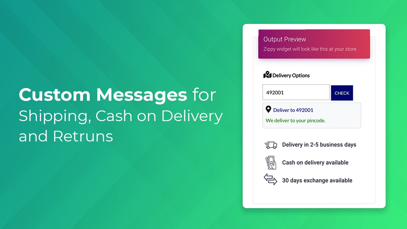 Zippy - ZipCode Checker App For Shopify gallery image