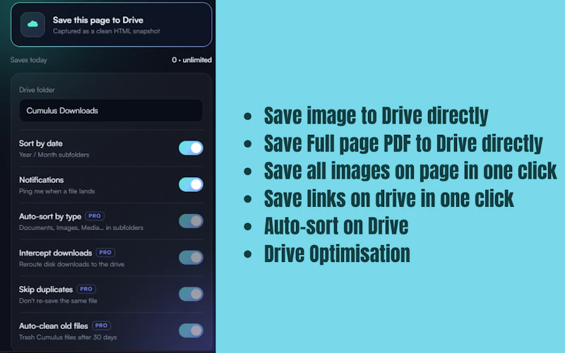 Cumulus- Save direct to your cloud screenshot 4
