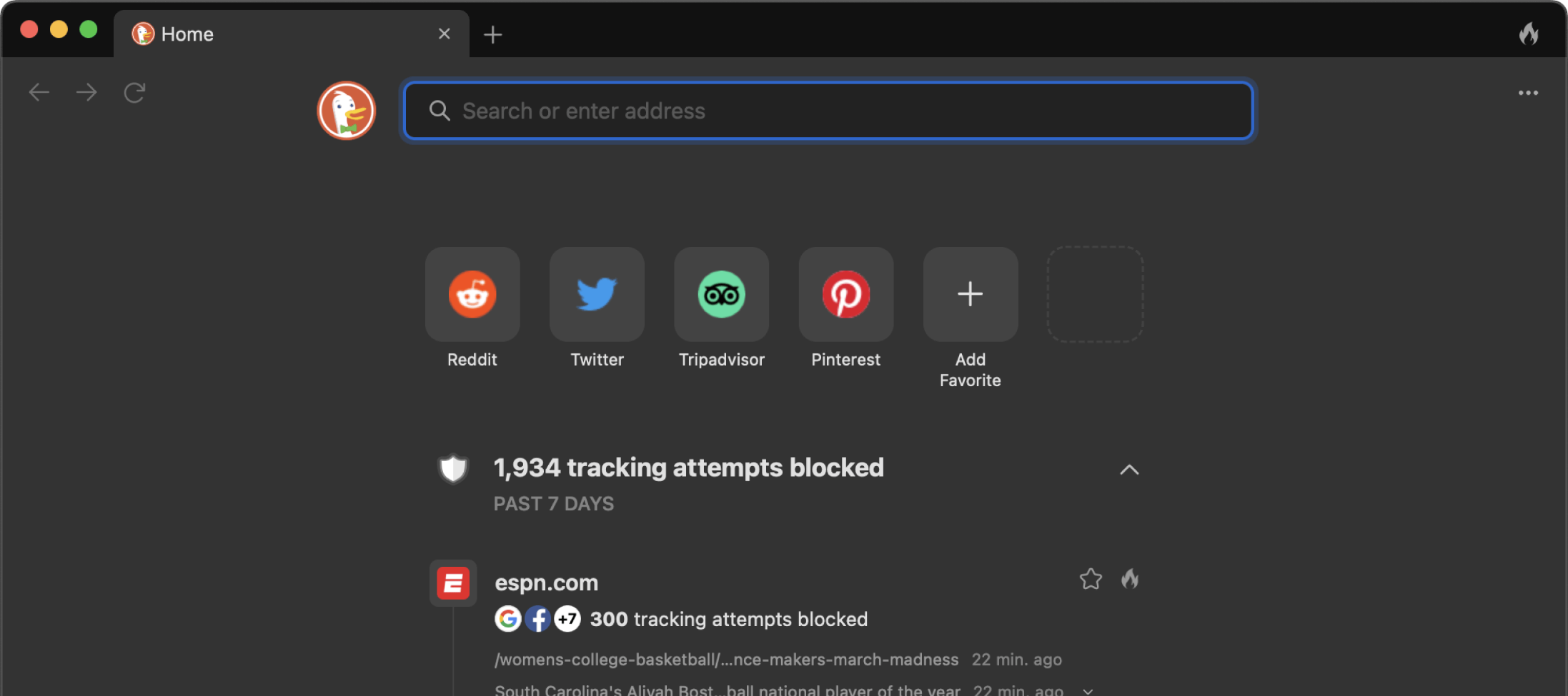 DuckDuckgo pour Mac