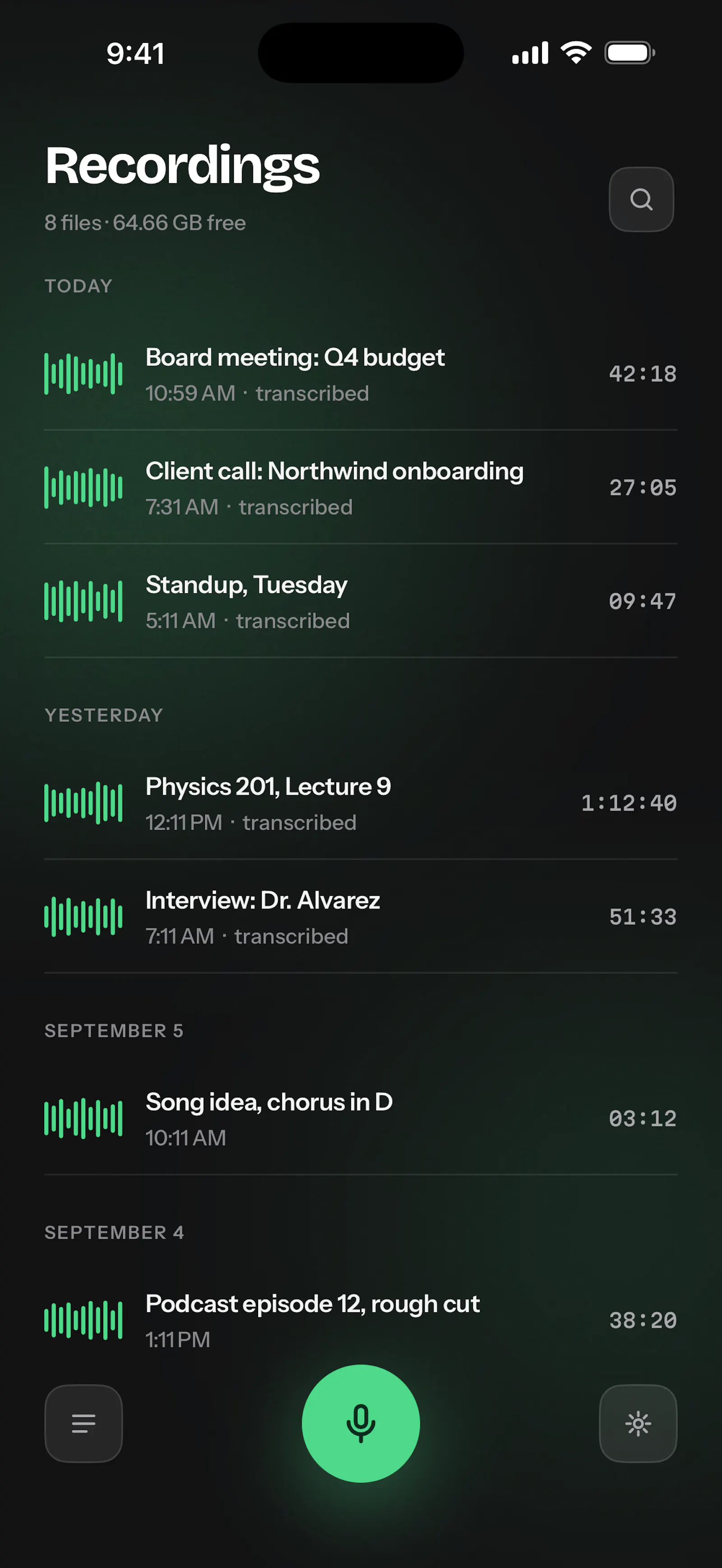 Voice Recorder: Tapedeck screenshot 1
