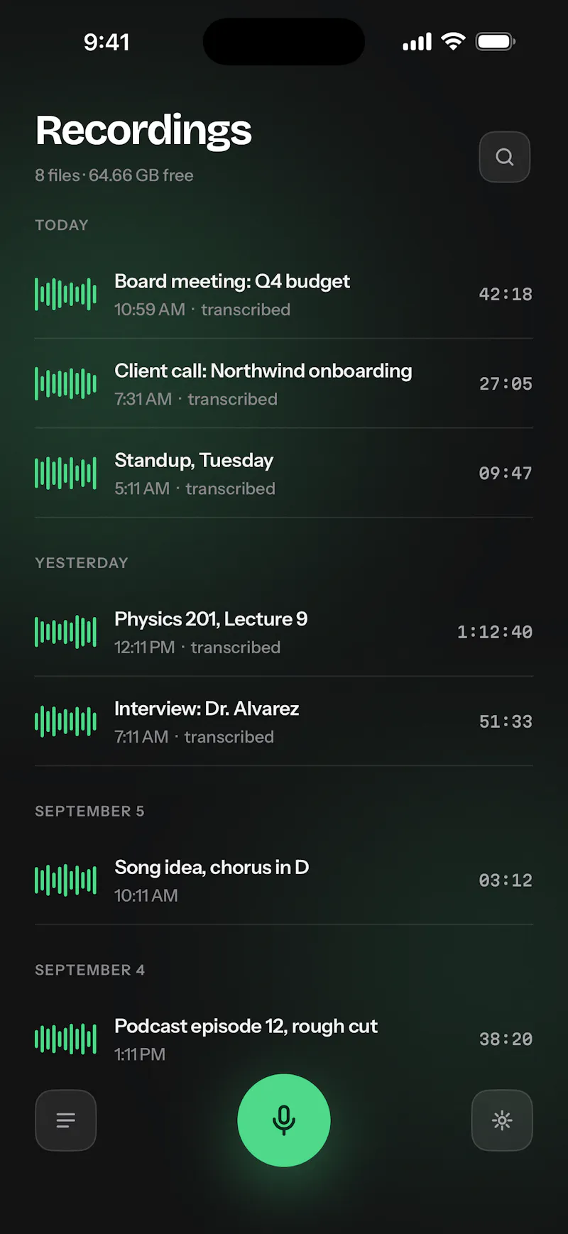 Voice Recorder: Tapedeck screenshot 1