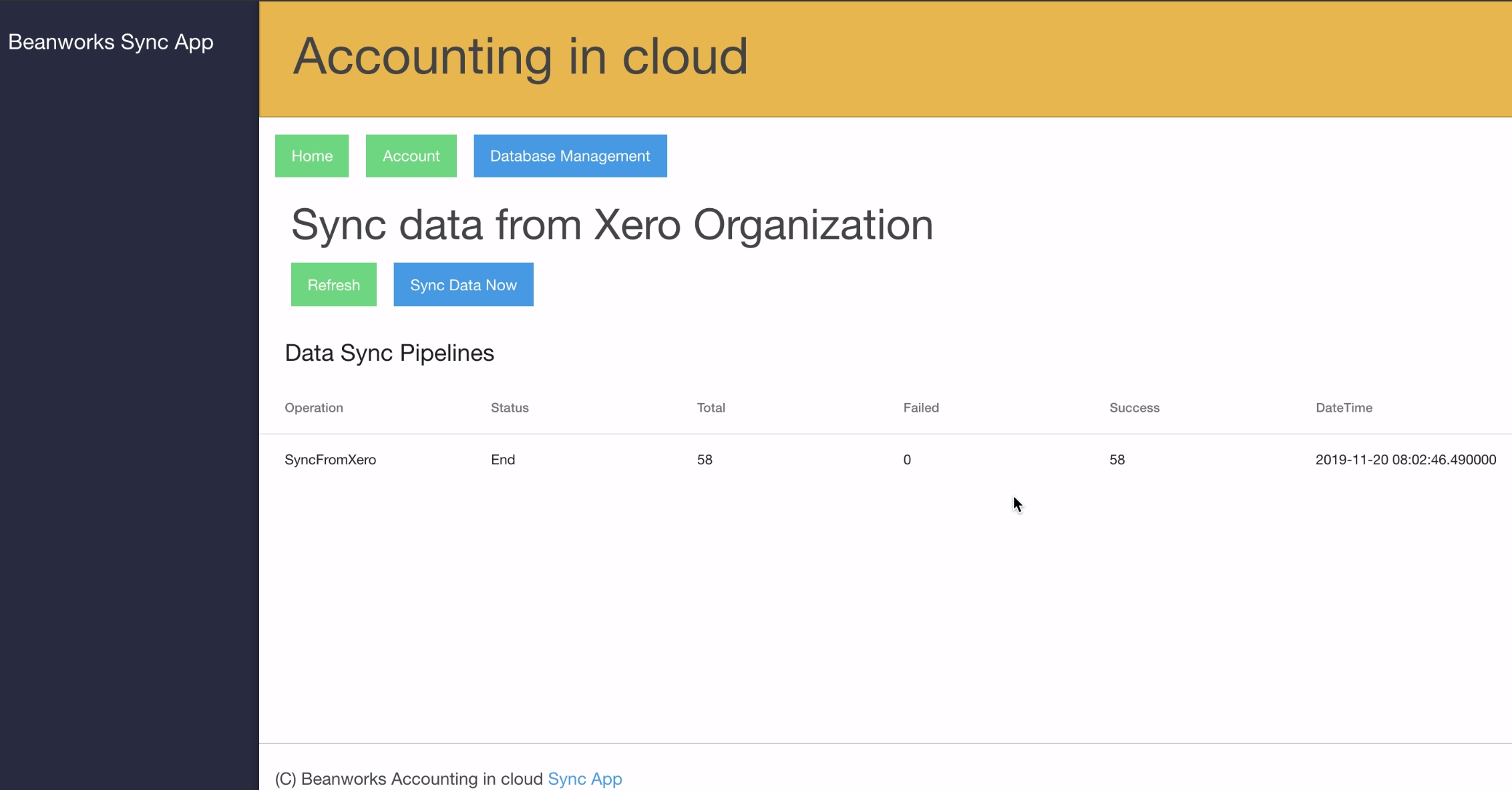 Poll option Data Sync Pipeline Page image