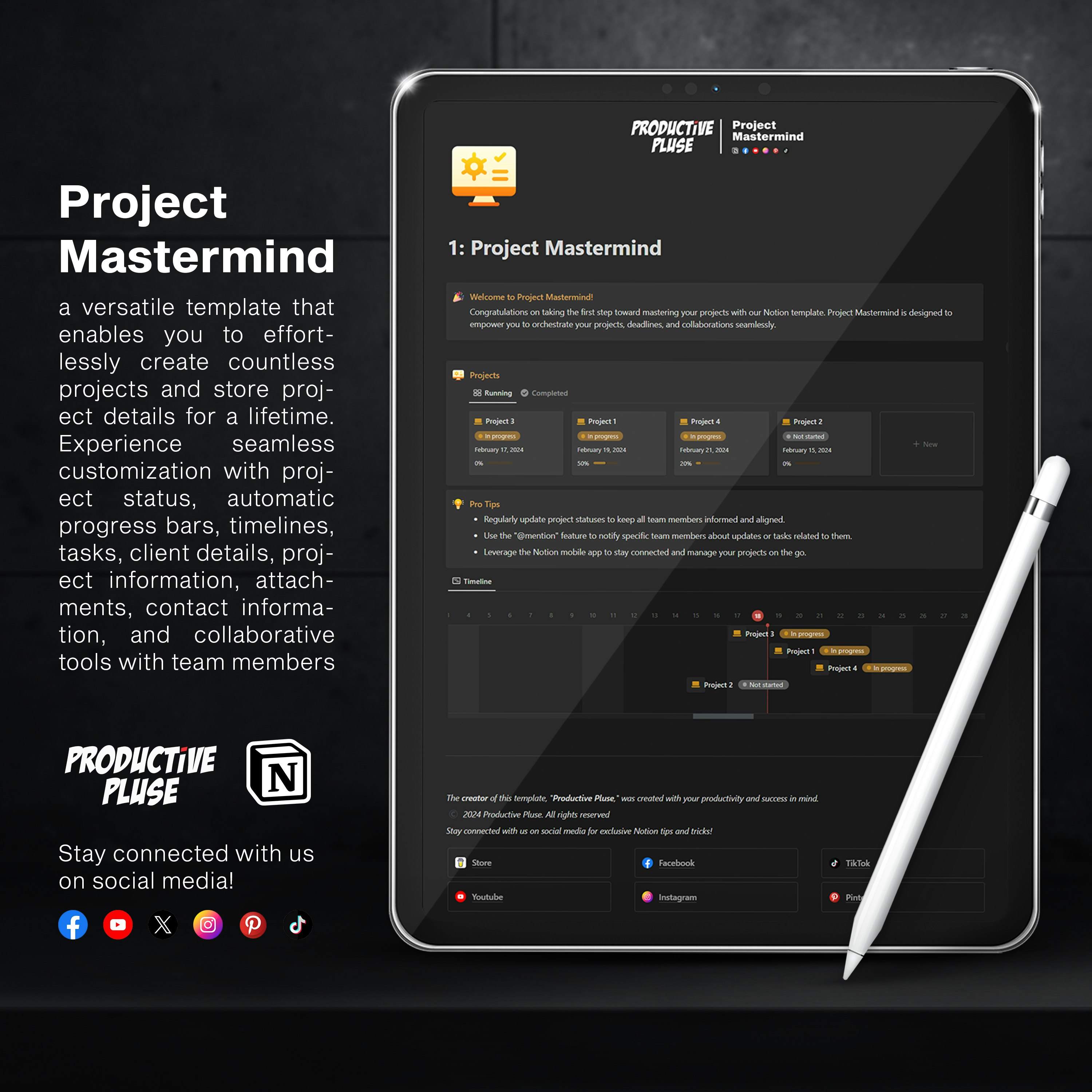 Project Mastermind Begriffsvorlage
