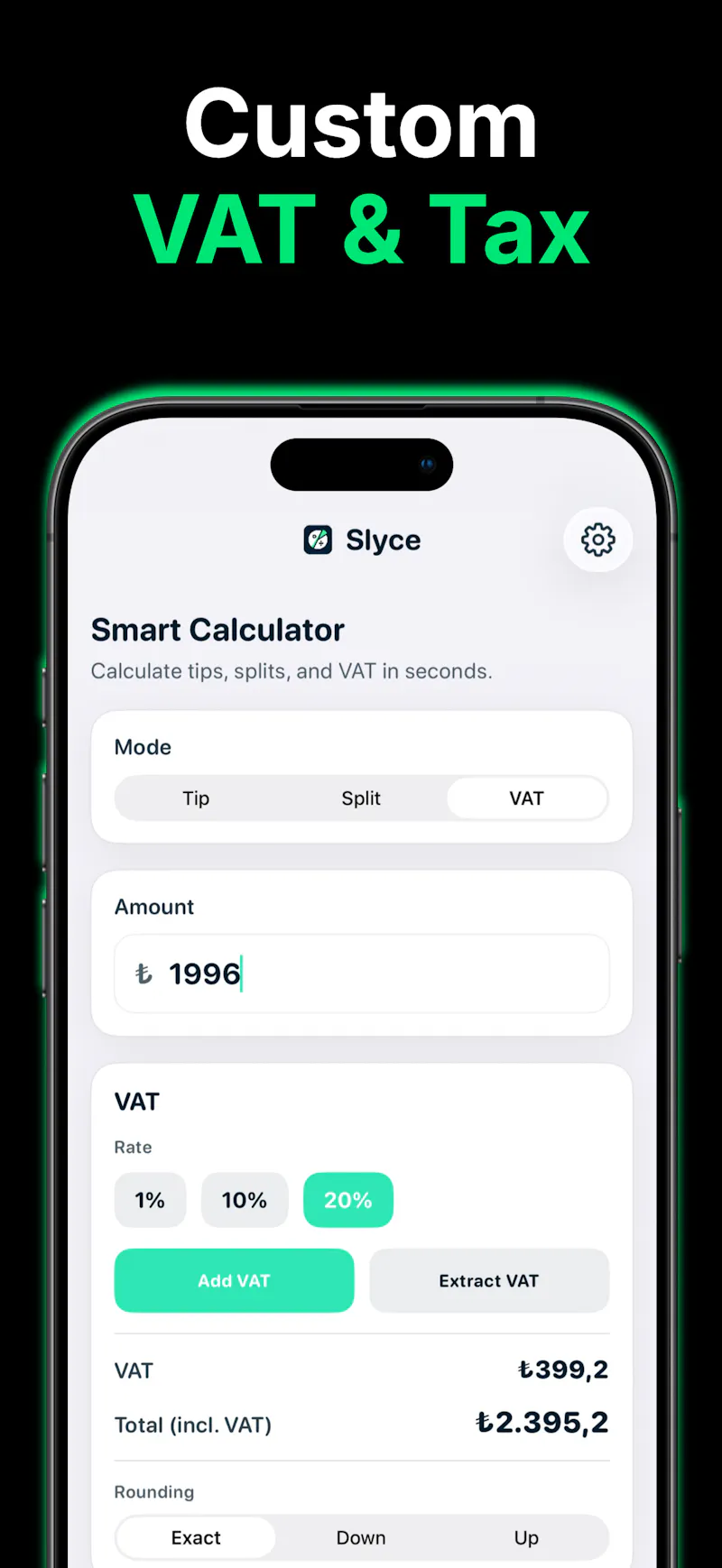 Slyce: Tip & Split Calculator  screenshot 3