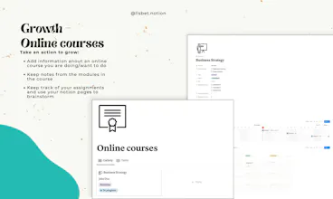 Notion Work and growth planner gallery image