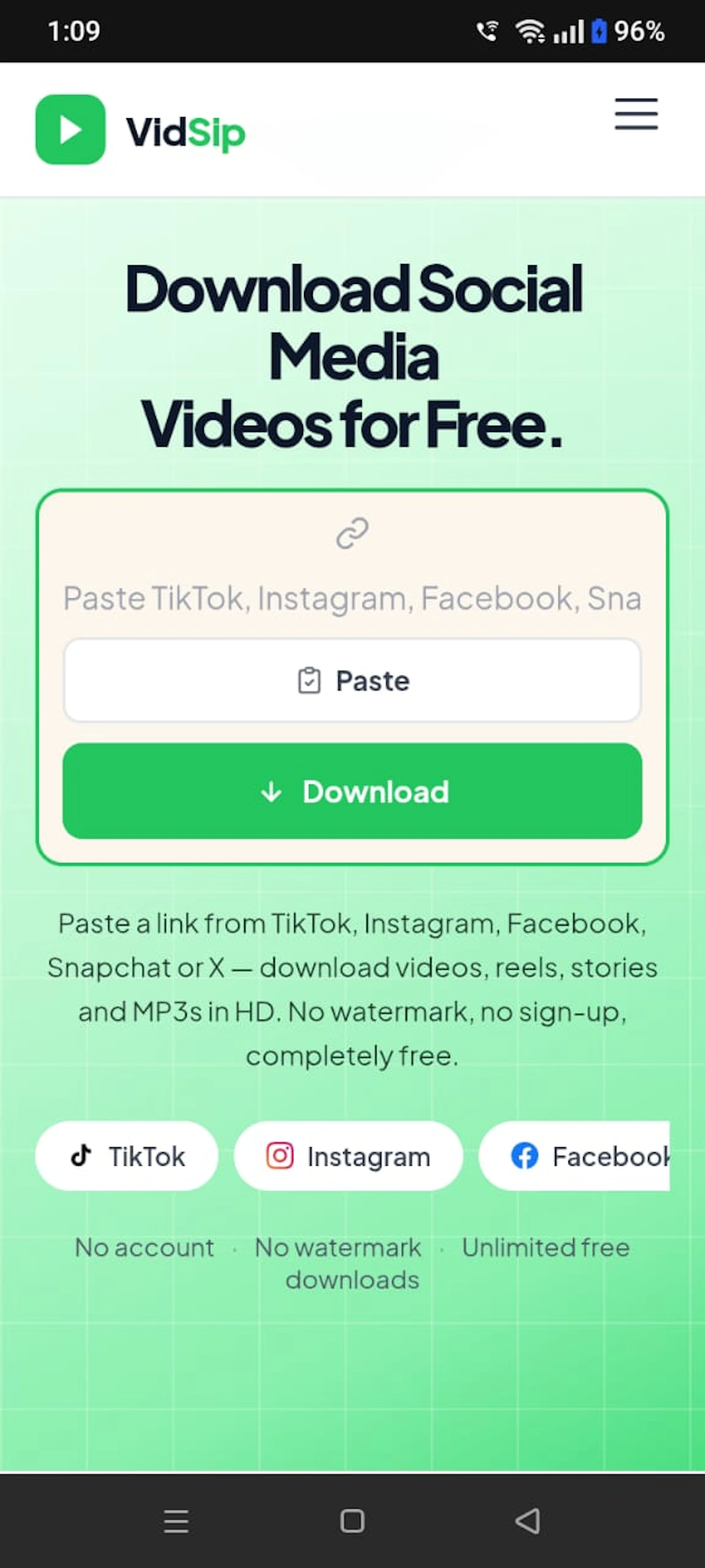 VidSip — Download Any Social Media Video screenshot 8