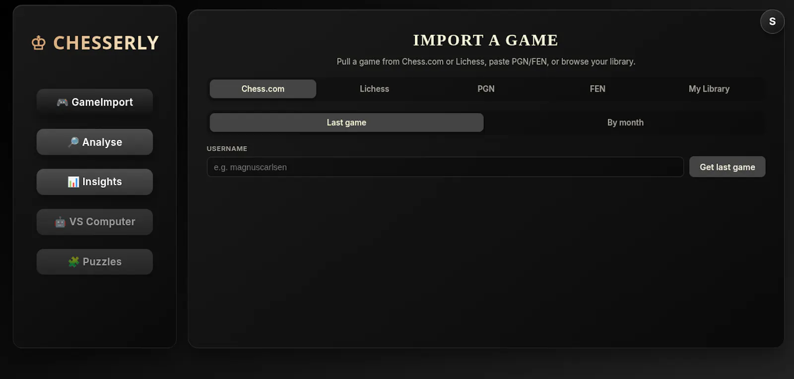 Chesserly screenshot 2