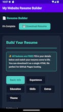 My Website Resume Builder gallery image