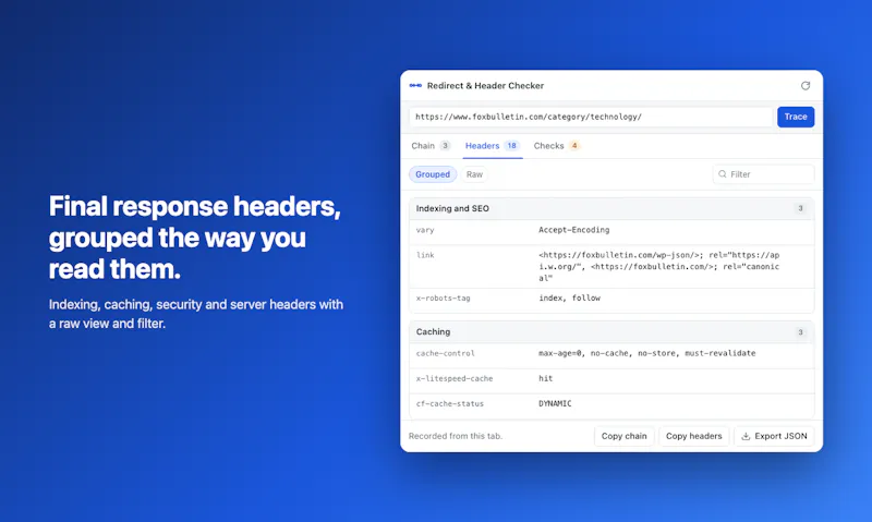 Redirect & Header Checker screenshot 4