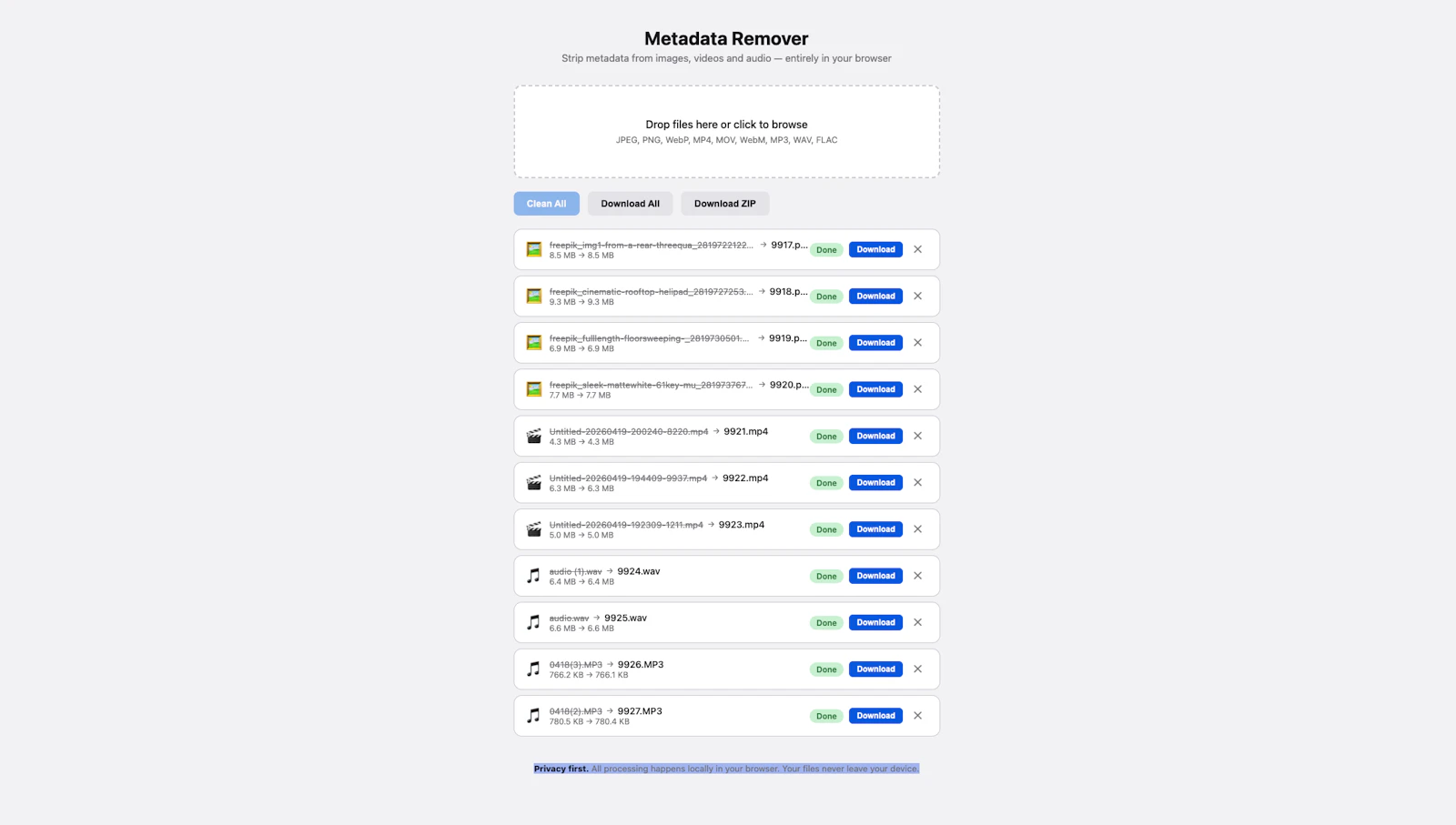 Metadata Remover screenshot 6