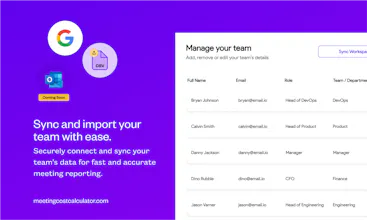 Meeting Cost Calculator gallery image