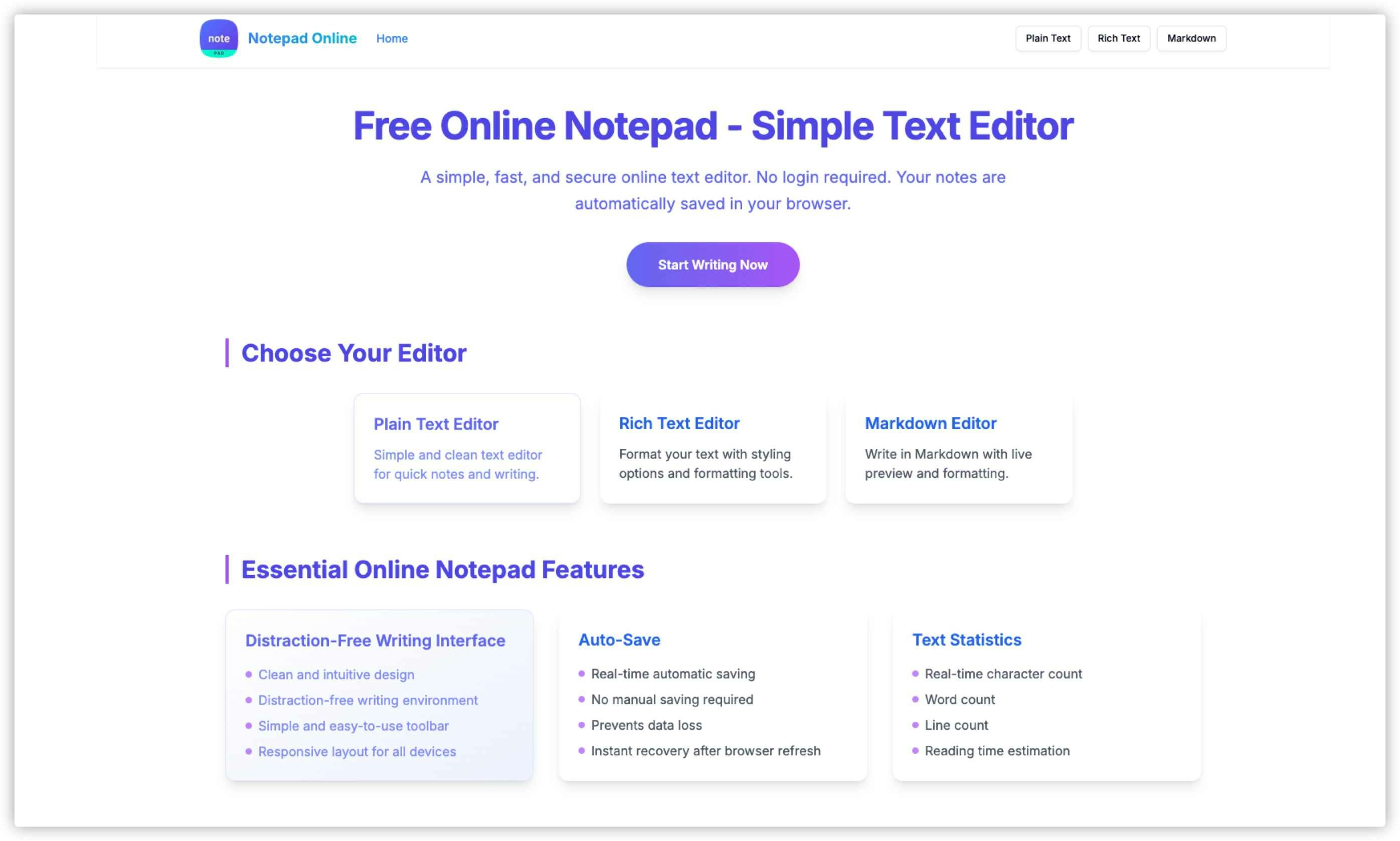 Notepad Online gallery image