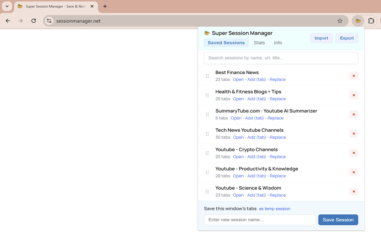 Super Session Manager v3 gallery image