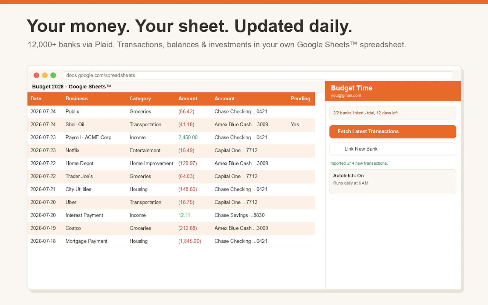 Budget-Time screenshot 3