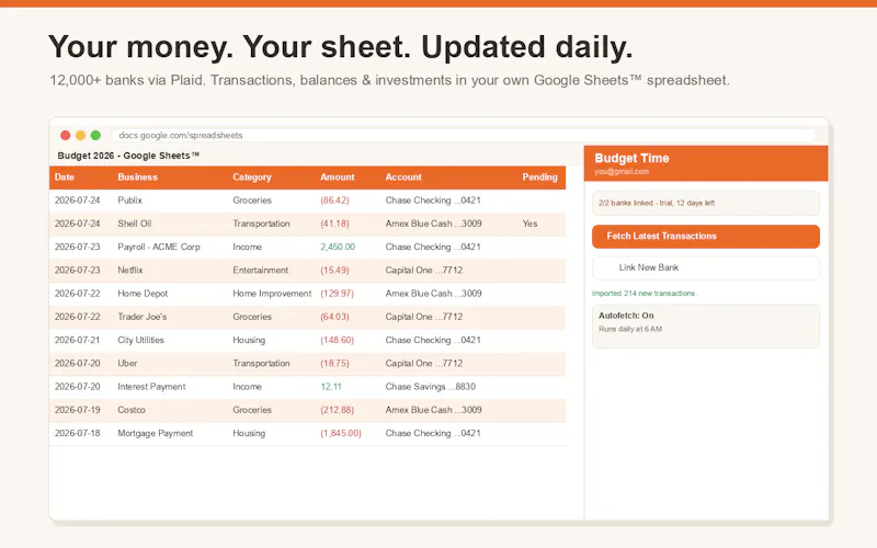 Budget-Time screenshot 3