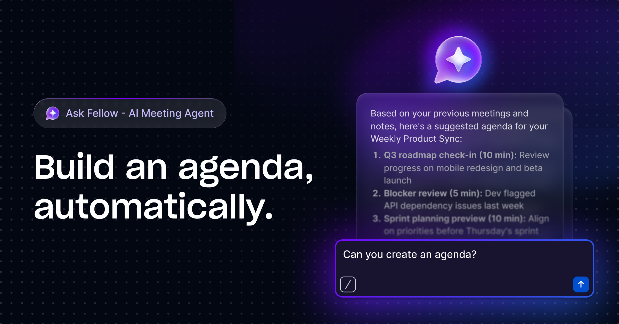 Ask Fellow - Main product screenshot demonstrating key features and user interface