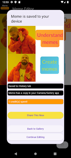 Media Meme Express - Dengan cepat membuat meme tepat di telefon anda 2