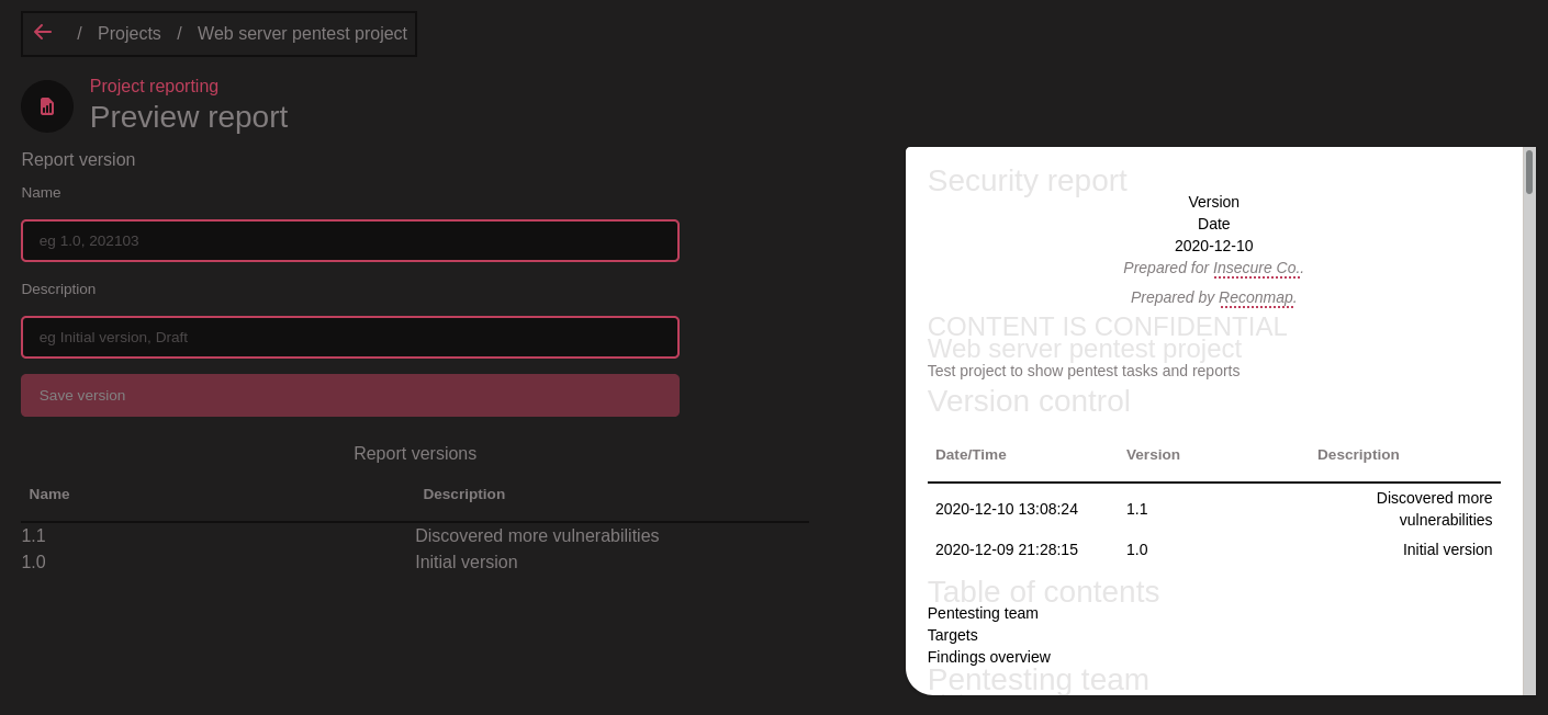 Reconmap gallery image