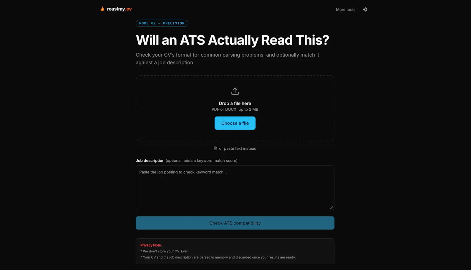 roastmy.cv screenshot 3