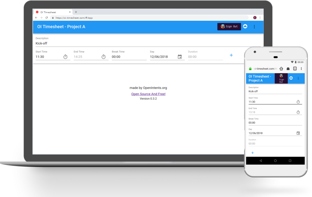 OI Timesheet gallery image