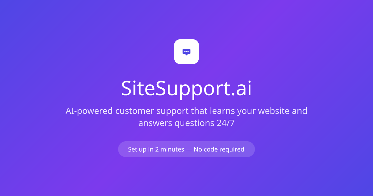 SiteSupport gallery image