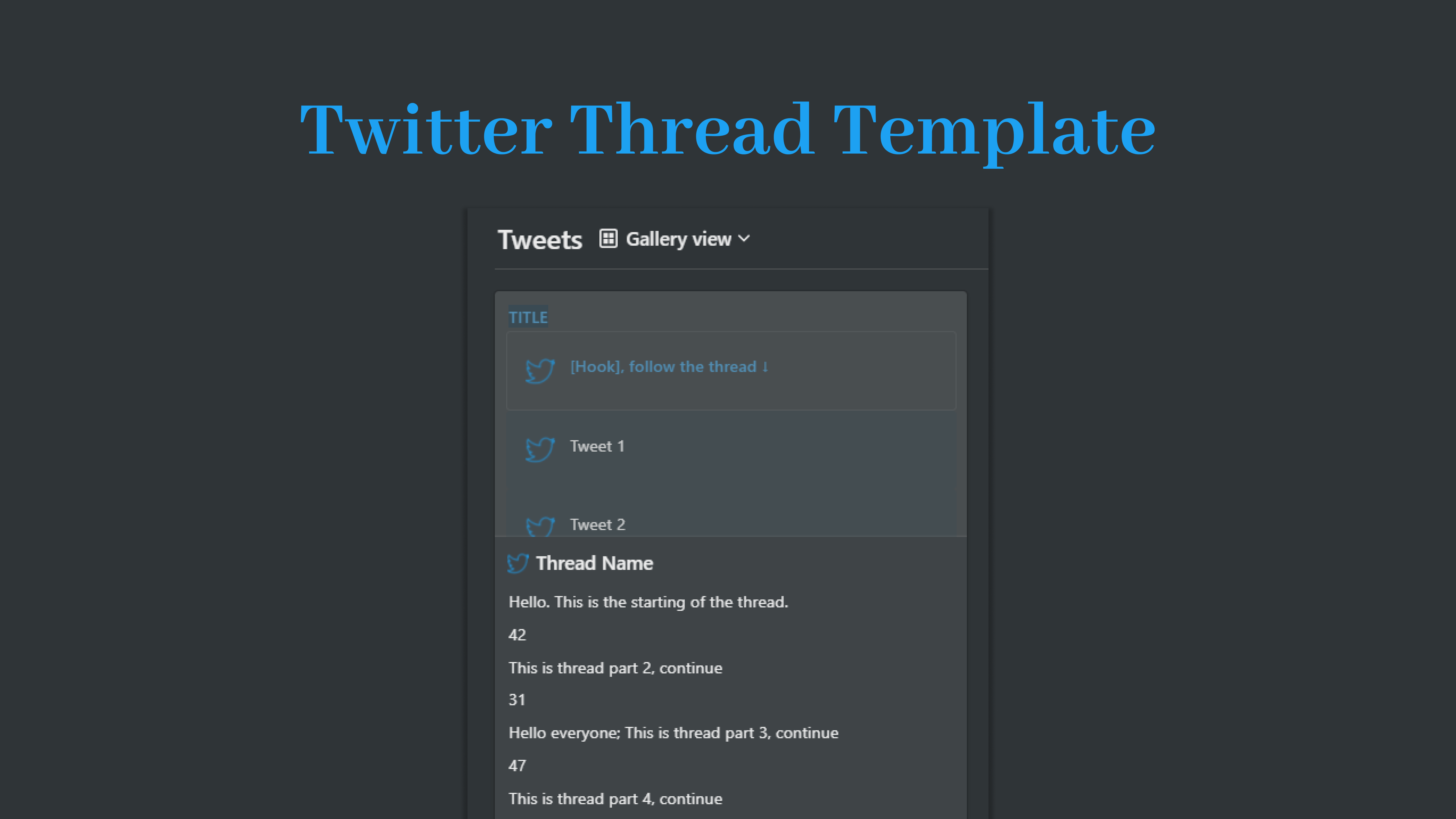 Twitter Thread Template gallery image