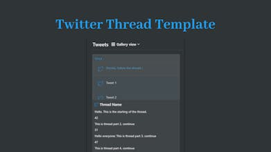 Twitter Thread Template gallery image